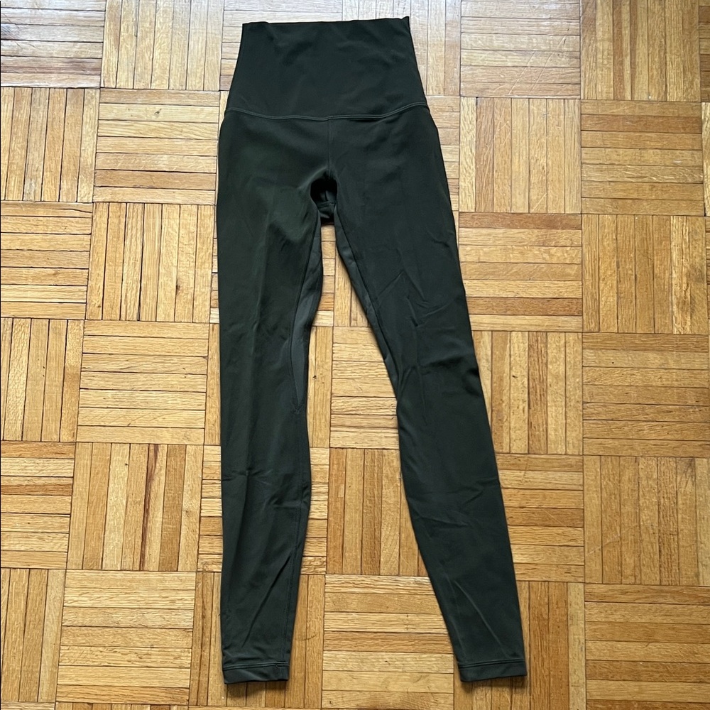 Lululemon Athletica Olive Green Leggings